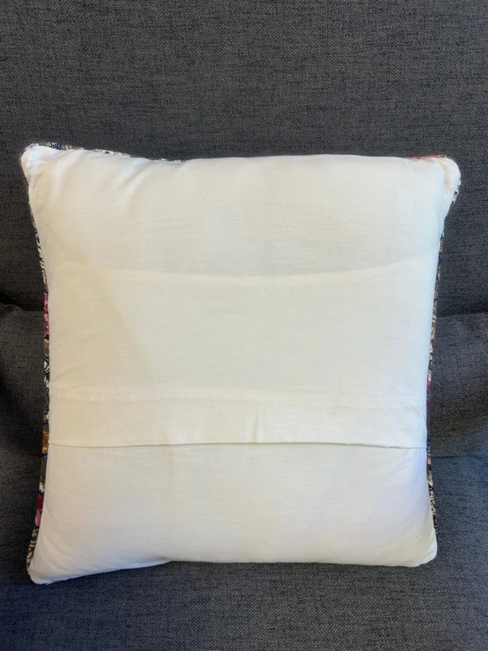 Bundle of Two Vintage Handmade Quilted Patchwork Star Decorative Square Pillows